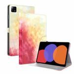 For Xiaomi Pad 6 / Pad 6 Pro Watercolor Pattern Flip Leather Tablet Case(Spring Cherry)