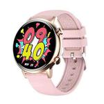 HK39 1.1 inch Smart Silicone Strap Watch Supports Bluetooth Call/Blood Oxygen Monitoring(Pink)