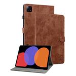 For Xiaomi Pad 6 / Pad 6 Pro Tiger Pattern Flip Leather Tablet Case(Brown)