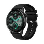 HK85 1.43 inch Smart Silicone Strap Watch Supports Bluetooth Call/Blood Oxygen Monitoring(Black)