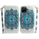 For Huawei nova Y61 / Enjoy 50z 3D Colored Horizontal Flip Leather Phone Case(Peacock Wreath)