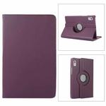 For Lenovo Tab M9 360 Degree Rotation Litchi Texture Tablet Leather Case with Holder(Purple)