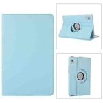 For Lenovo Tab M9 360 Degree Rotation Litchi Texture Tablet Leather Case with Holder(Sky Blue)