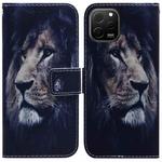 For Huawei nova Y61 / Enjoy 50z Coloured Drawing Flip Leather Phone Case(Lion)