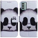 For Nokia G22 Coloured Drawing Flip Leather Phone Case(Panda)