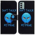 For Nokia G22 Coloured Drawing Flip Leather Phone Case(Anger)