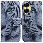 For Realme C55 Coloured Drawing Flip Leather Phone Case(Tiger)