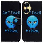 For Realme C55 Coloured Drawing Flip Leather Phone Case(Anger)