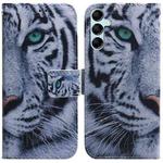 For Samsung Galaxy M14 Coloured Drawing Flip Leather Phone Case(Tiger)