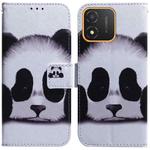 For Honor X5 Coloured Drawing Flip Leather Phone Case(Panda)