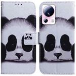 For Xiaomi 13 Lite / Civi 2 Coloured Drawing Flip Leather Phone Case(Panda)