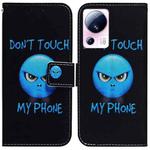 For Xiaomi 13 Lite / Civi 2 Coloured Drawing Flip Leather Phone Case(Anger)