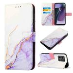 For Motorola Moto G Stylus 5G 2023 PT003 Marble Pattern Flip Leather Phone Case(LS006)