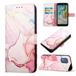 For Nokia C02 TA-1522 PT003 Marble Pattern Flip Leather Phone Case(LS005)