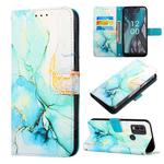 For Nokia C22 PT003 Marble Pattern Flip Leather Phone Case(LS003)