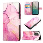 For Nokia C32 TA-1534 PT003 Marble Pattern Flip Leather Phone Case(LS001)