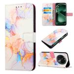 For OPPO Find X6 PT003 Marble Pattern Flip Leather Phone Case(LS004)