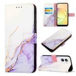 For Realme 10 4G PT003 Marble Pattern Flip Leather Phone Case(LS006)