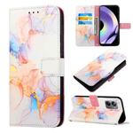 For Realme 10 Pro 5G PT003 Marble Pattern Flip Leather Phone Case(LS004)