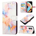 For Realme 10 Pro+ 5G PT003 Marble Pattern Flip Leather Phone Case(LS004)