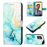 For Realme C55 PT003 Marble Pattern Flip Leather Phone Case(LS003)