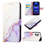 For Xiaomi Redmi Note 12 Pro+ 5G Global / Note 12 Explorer PT003 Marble Pattern Flip Leather Phone Case(LS006)