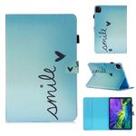 For iPad Pro 11 (2020) Colored Drawing Horizontal Flip Leather Tablet Case, with Sleep / Wake-up Function & Holder & Card Slo & Wallet(Smile)
