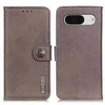 For Google Pixel 8 KHAZNEH Cowhide Texture Horizontal Flip Leather Phone Case(Khaki)