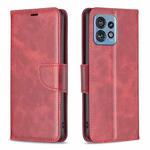 For Motorola Edge 40 Pro 5G / Moto X40 / X40 Pro Lambskin Texture Pure Color Flip Leather Phone Case(Red)