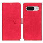 For Google Pixel 8 KHAZNEH Retro Texture Flip Leather Phone Case(Red)