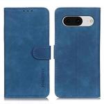 For Google Pixel 8 KHAZNEH Retro Texture Flip Leather Phone Case(Blue)