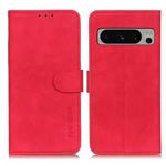 For Google Pixel 8 Pro KHAZNEH Retro Texture Flip Leather Phone Case(Red)