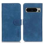 For Google Pixel 8 Pro KHAZNEH Retro Texture Flip Leather Phone Case(Blue)