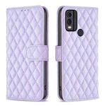 For Nokia C22 Diamond Lattice Wallet Flip Leather Phone Case(Purple)