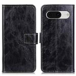 For Google Pixel 8 Retro Crazy Horse Texture Flip Leather Phone Case(Black)