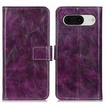 For Google Pixel 8 Retro Crazy Horse Texture Flip Leather Phone Case(Purple)