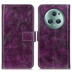 For Honor Magic5 Pro Retro Crazy Horse Texture Flip Leather Phone Case(Purple)