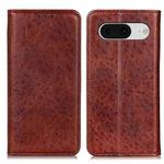 For Google Pixel 8 Magnetic Crazy Horse Texture Leather Phone Case(Brown)