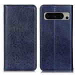 For Google Pixel 8 Pro Magnetic Crazy Horse Texture Leather Phone Case(Blue)