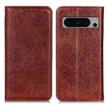 For Google Pixel 8 Pro Magnetic Crazy Horse Texture Leather Phone Case(Brown)