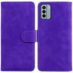 For Nokia G22 Skin Feel Pure Color Flip Leather Phone Case(Purple)