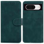 For Google Pixel 8 Skin Feel Pure Color Flip Leather Phone Case(Green)