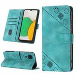 For Samsung Galaxy A03 Core Skin-feel Embossed Leather Phone Case(Green)