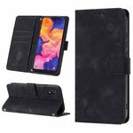 For Samsung Galaxy A10e / A20e Skin-feel Embossed Leather Phone Case(Black)