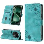 For OPPO Find X6 Skin-feel Embossed Leather Phone Case(Green)