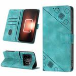 For Realme GT Neo 5 5G / GT3 Skin-feel Embossed Leather Phone Case(Green)