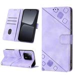 For Xiaomi 13 Skin-feel Embossed Leather Phone Case(Light Purple)