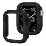 For Apple Watch Series SE 2&6&SE&5&4 44mm Armor Frame Watch Case(Black)