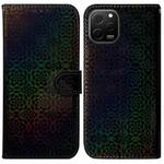 For Huawei nova Y61 / Enjoy 50z Colorful Magnetic Buckle Leather Phone Case(Black)