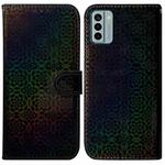 For Nokia G22 Colorful Magnetic Buckle Leather Phone Case(Black)